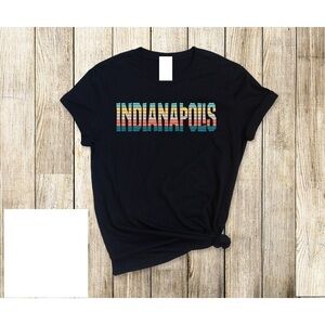 INDIANAPOLIS City Retro Stripe Short Sleeve Tee